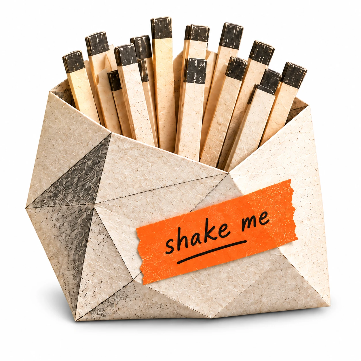 A paper sign vessel, gently pushed by its companion.